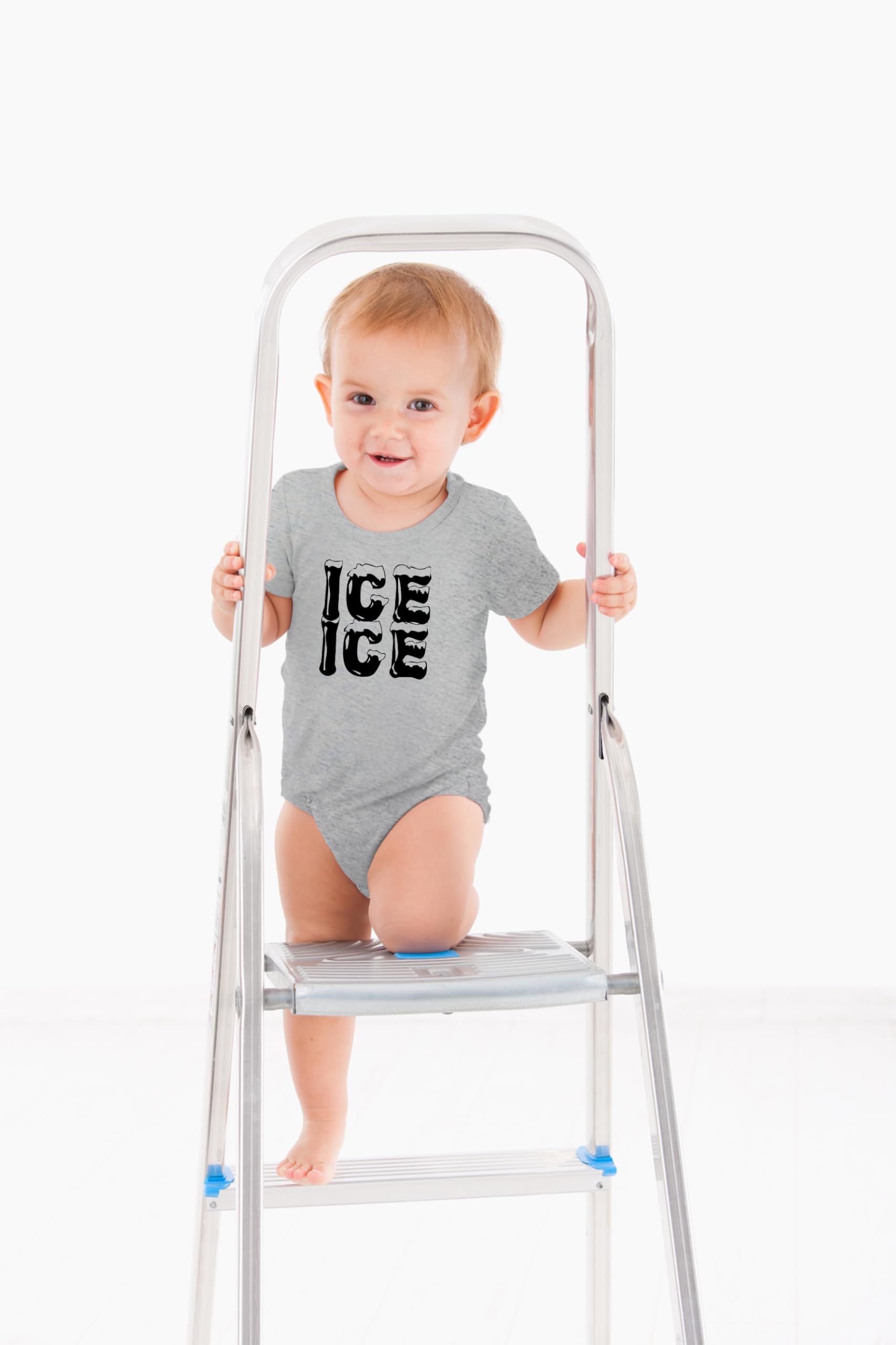 Adorable AW Fashions Ice Ice Baby Bodysuit - Cute Newborn Romper Outfit for Baby Girls & Boys | Perfect for Photoshoots, Birthday Parties & Everyday Wear