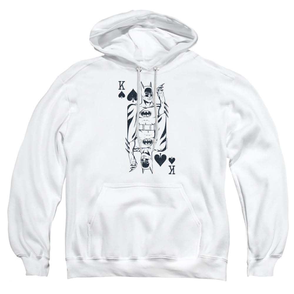 Trevco DC Batman Logo Unisex Adult Pullover Hoodie - Soft & Comfortable for Casual Wear, Cosplay & Superhero Fans