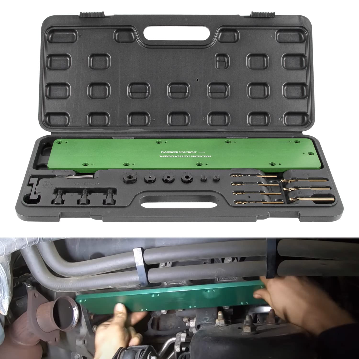 5.7L Hemi Exhaust Manifold Bolt Removal Tool Kit for Dodge - Easy Broken Bolt Extraction Without Head Damage
