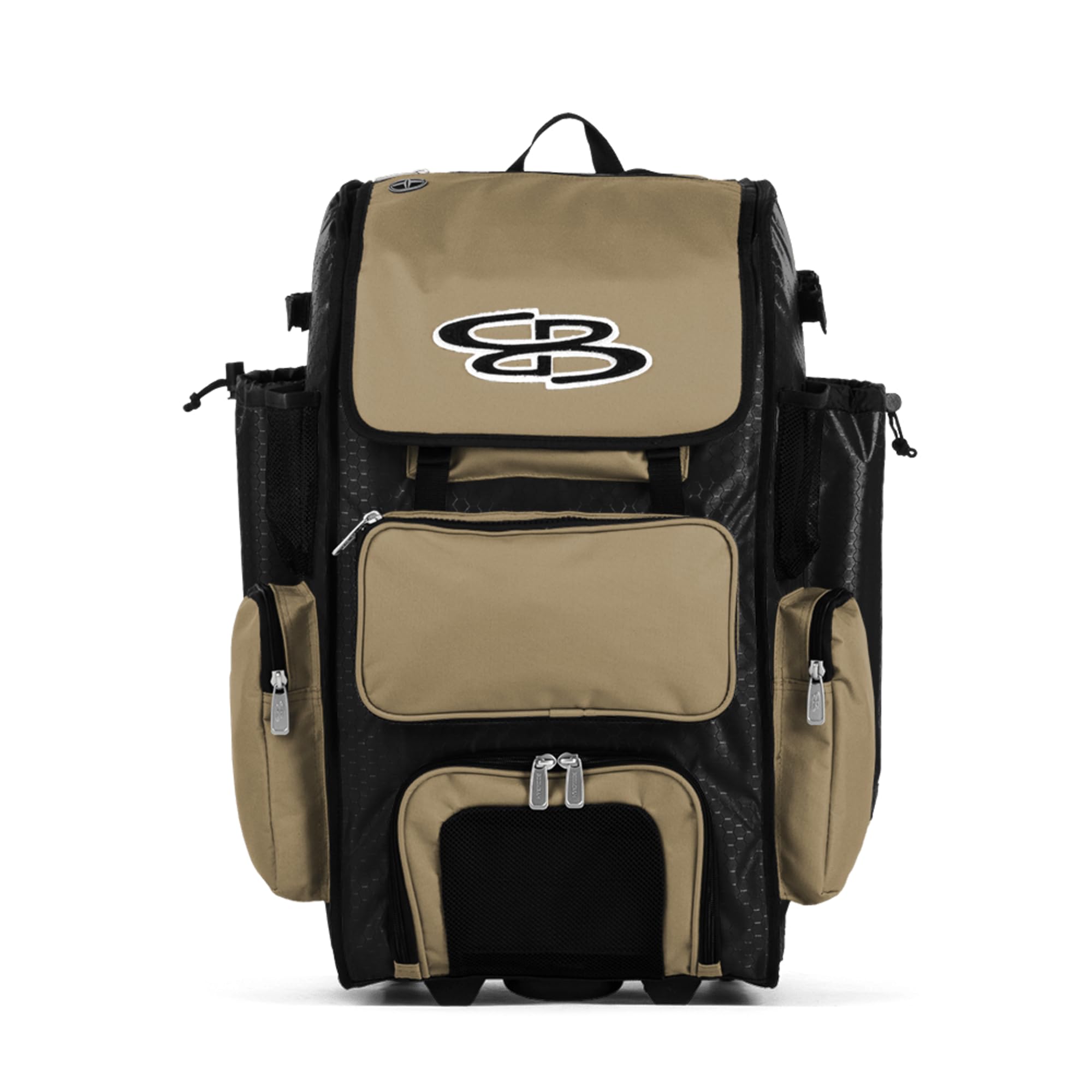 Boombah Superpack Hybrid Rolling Bat Bag - Wheeled & Backpack Style for Baseball & Softball Players | Perfect for Travel & Team Games