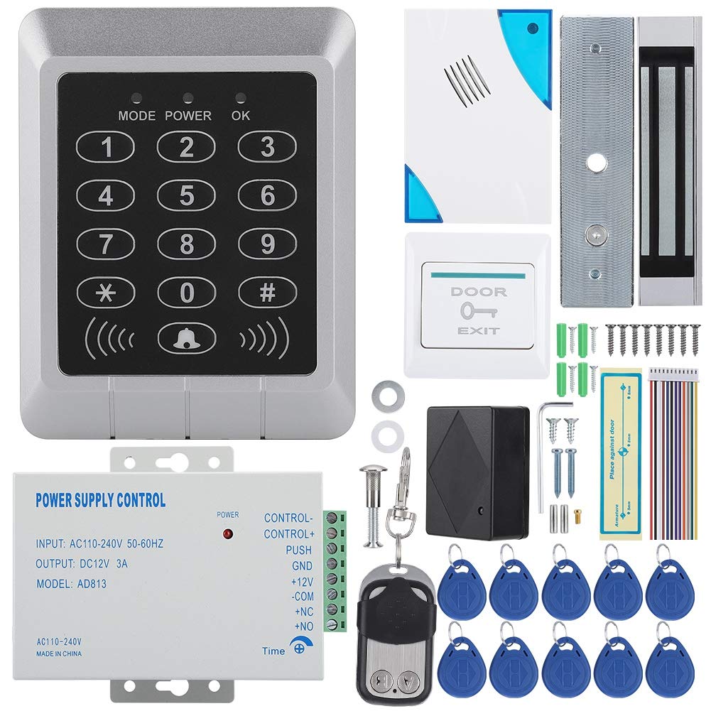 Sonew Smart Door Access Control System - Electric Magnetic Door Lock with Keypad, 180kg Magnetic Lock, Doorbell & Remote Control for Home & Office Security | Ideal for Apartments, Gated Communities & Business Entrances