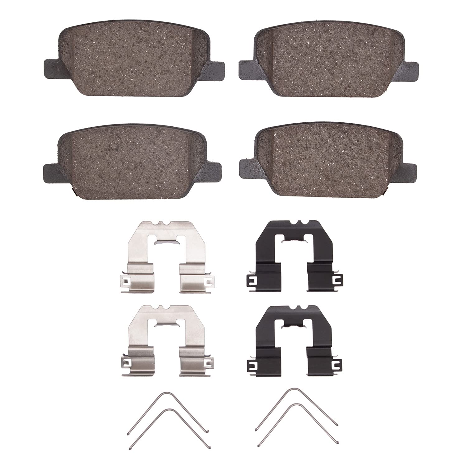Dynamic Friction Company 3000 Series Ceramic Brake Pads & Hardware Kit - High Performance Braking for Cars, Trucks & SUVs | Perfect for Daily Commuting, Off-Roading & Heavy-Duty Towing