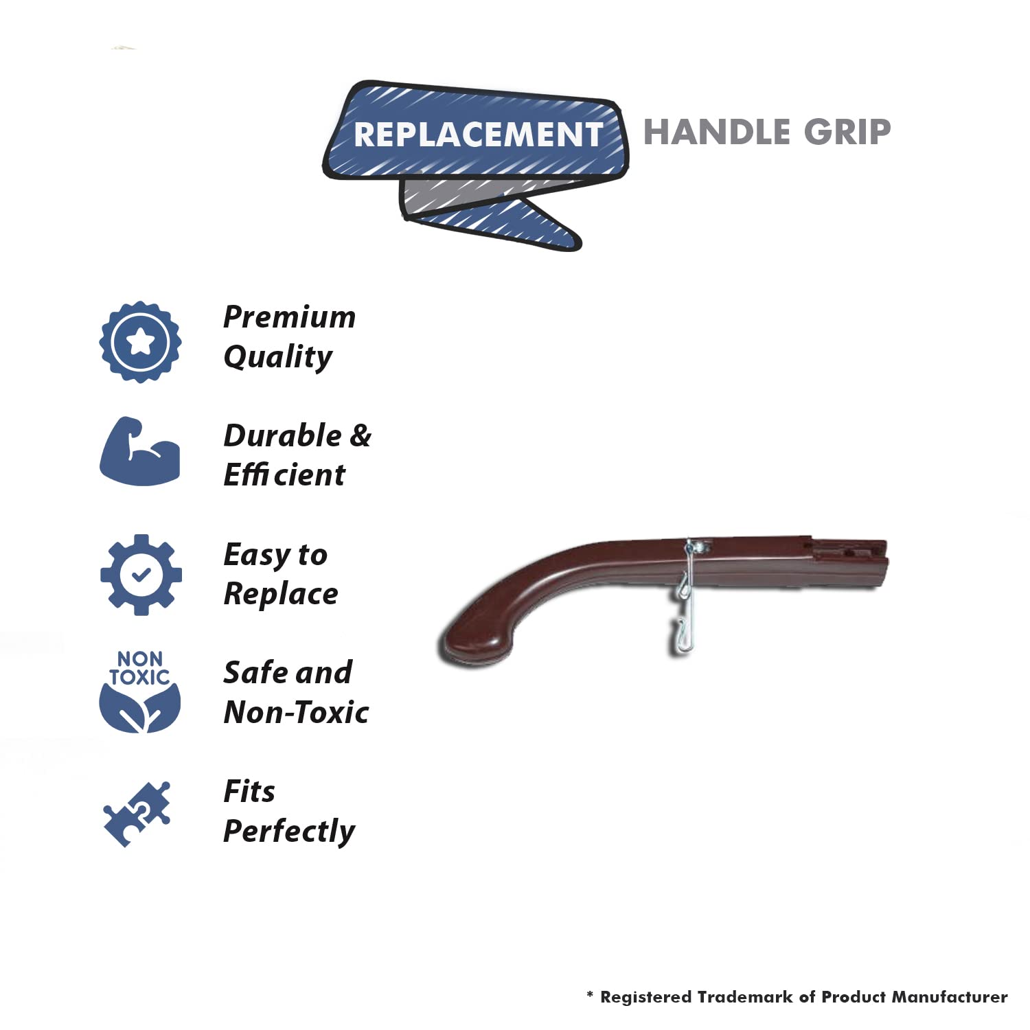 Original Kirby Vacuum Cleaner Handle Grip Assembly Replacement Part #173373S - Compatible with Kirby Models - Perfect for Home Cleaning & Maintenance