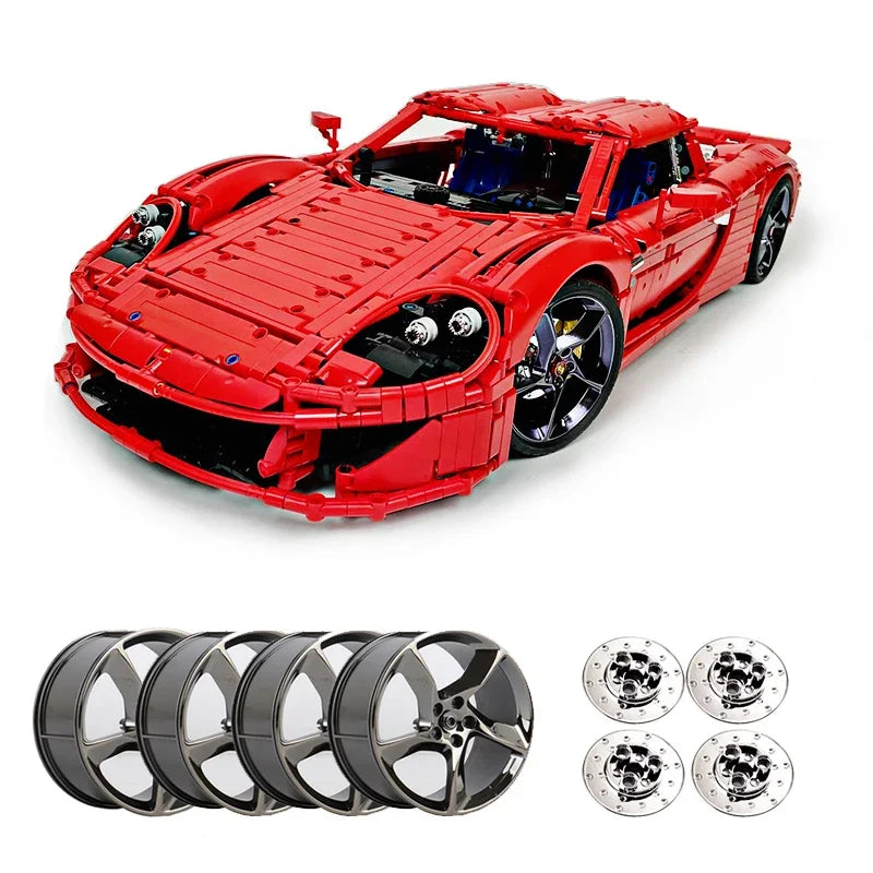 3797PCS MOC 131400 Porsche Carrera GT Building Blocks Set - Premium Collector's Model Car Kit for Adults & Teens - Perfect for Display, Gifts & DIY Car Enthusiasts