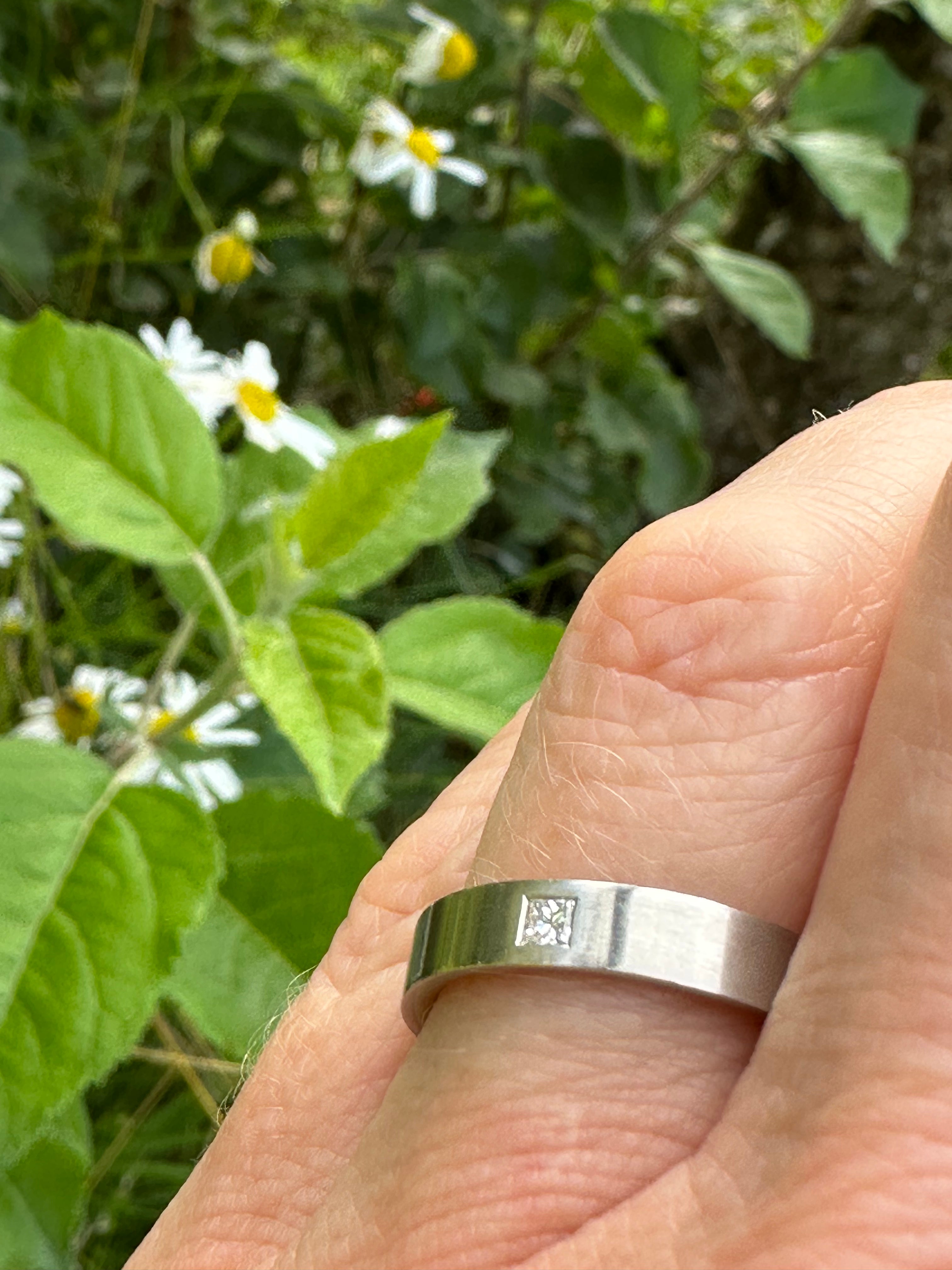 Platinum Princess Diamond Wedding Band for Women - Elegant & Timeless Bridal Ring for Engagement, Anniversary & Special Occasions