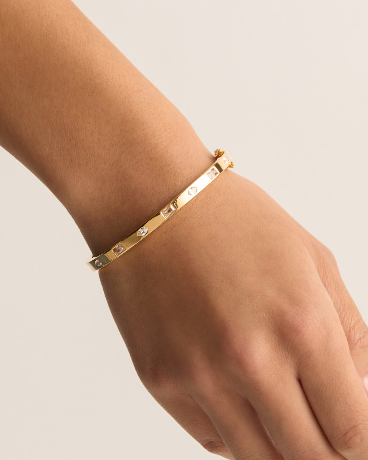 18K Gold Vermeil Magic of You Bangle - Elegant Stackable Bracelet for Women, Perfect for Everyday Wear, Gifts & Special Occasions