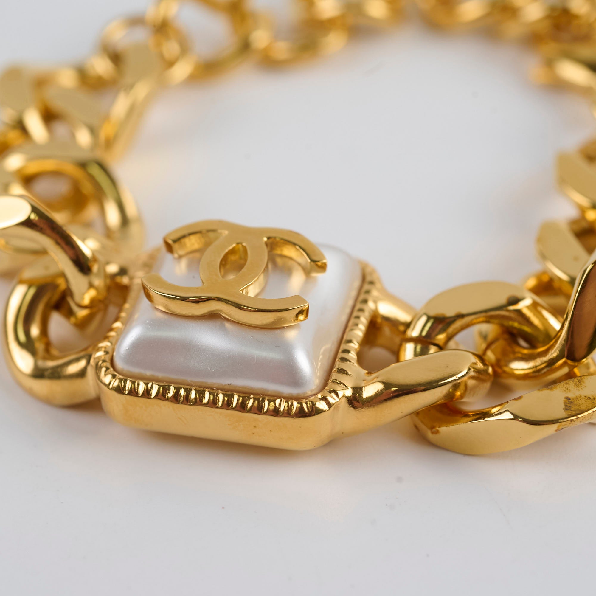 Chanel Pearl CC Chain Link Bracelet for Women - Luxury Fashion Jewelry Gift for Birthday, Anniversary & Special Occasions