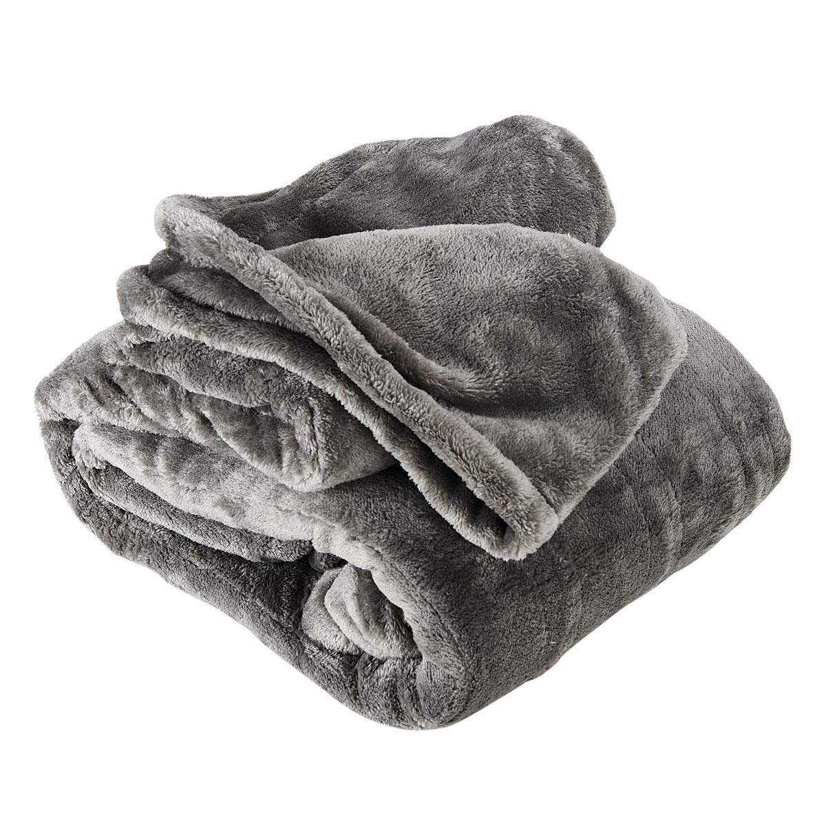 Westerly Electric Heated Blanket - Ultra Soft Fleece Throw with 3 Heat Settings, Machine Washable, Dark Gray - Perfect for Cozy Nights, Winter Warmth & Home Relaxation