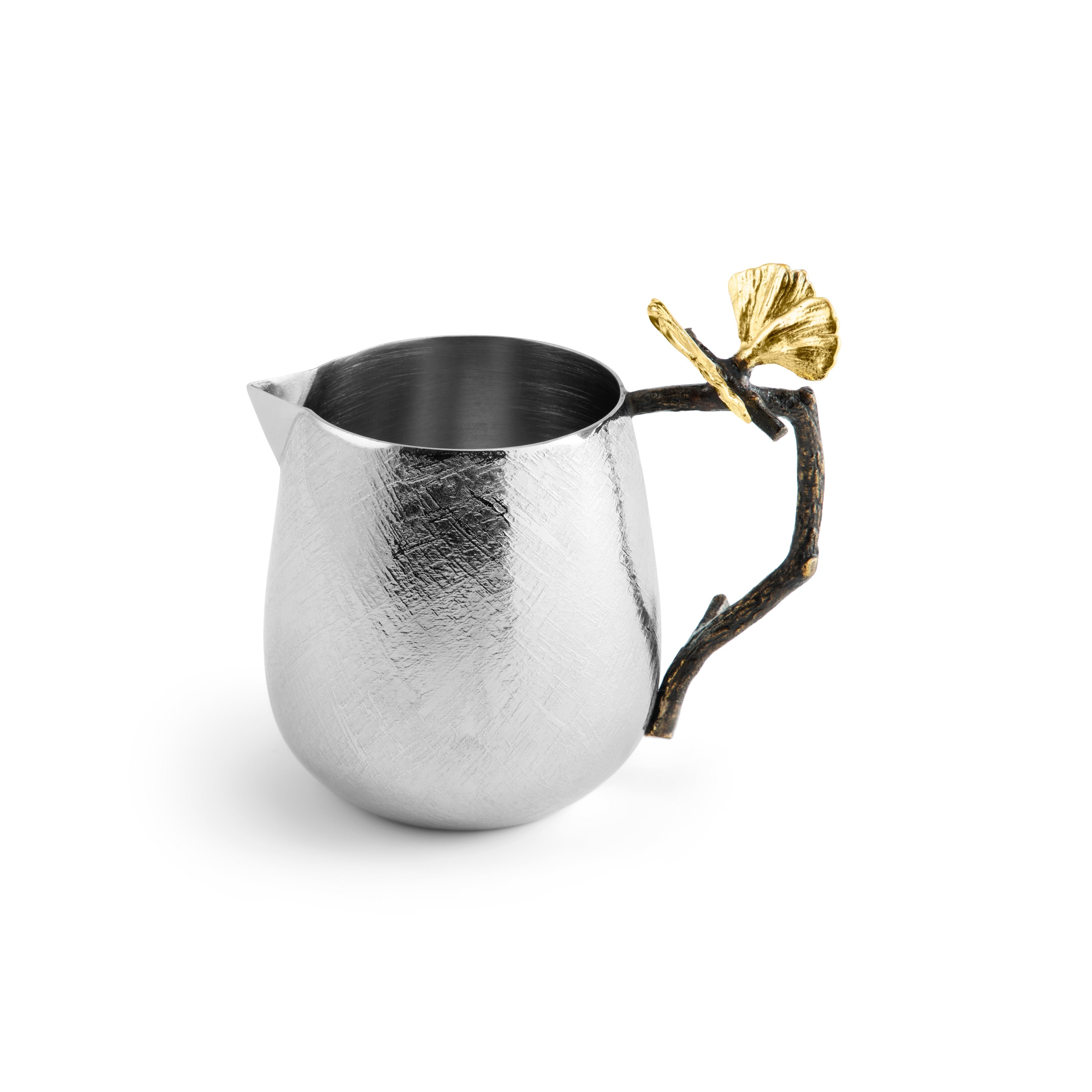 Butterfly Ginkgo Milk Creamer - Elegant Coffee & Tea Accessory for Home, Office, and Cafe Use