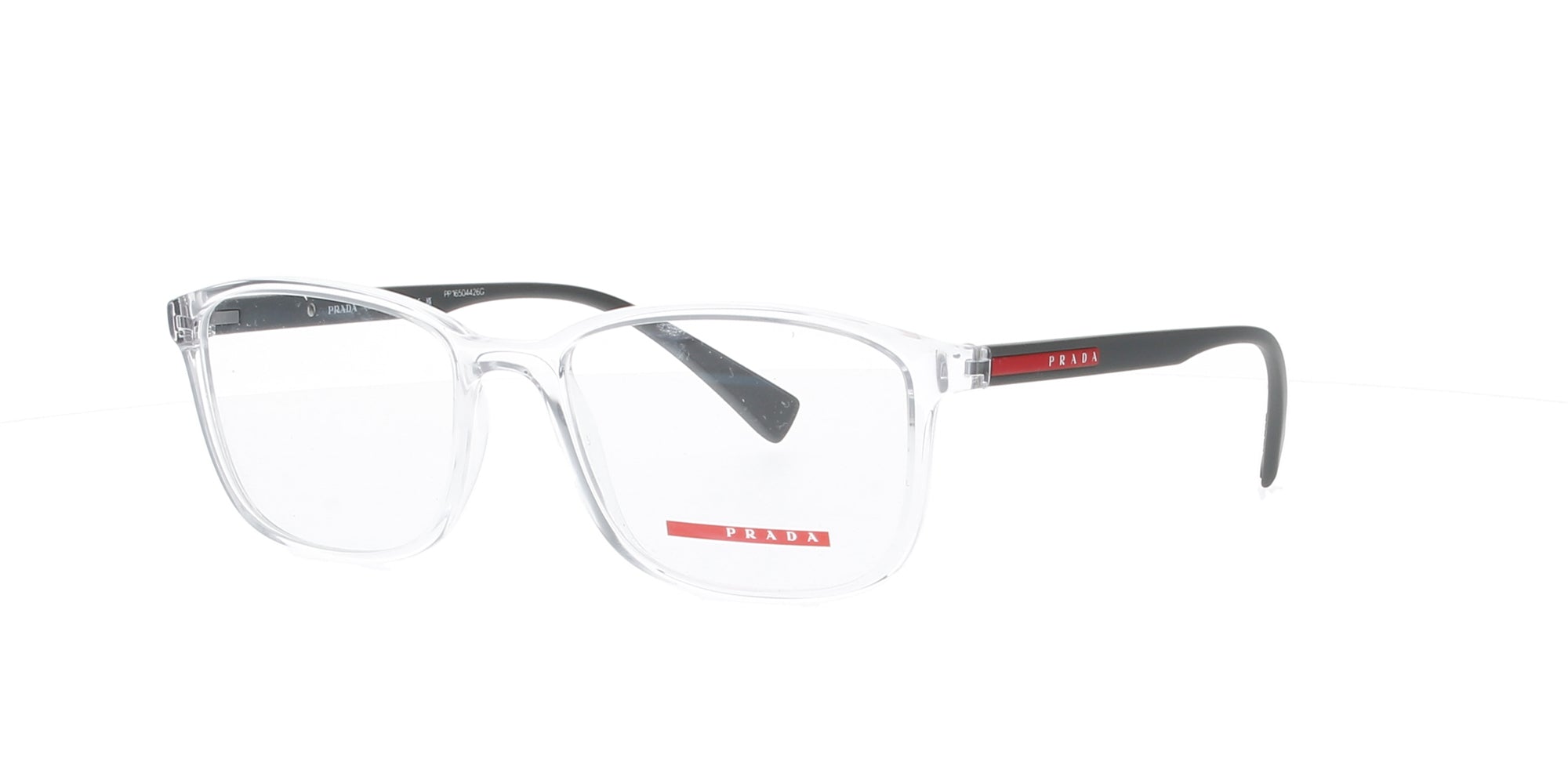Prada Linea Rossa Crystal Rectangle Sunglasses for Women - Stylish UV Protection Shades for Outdoor Activities & Fashion Accessories
