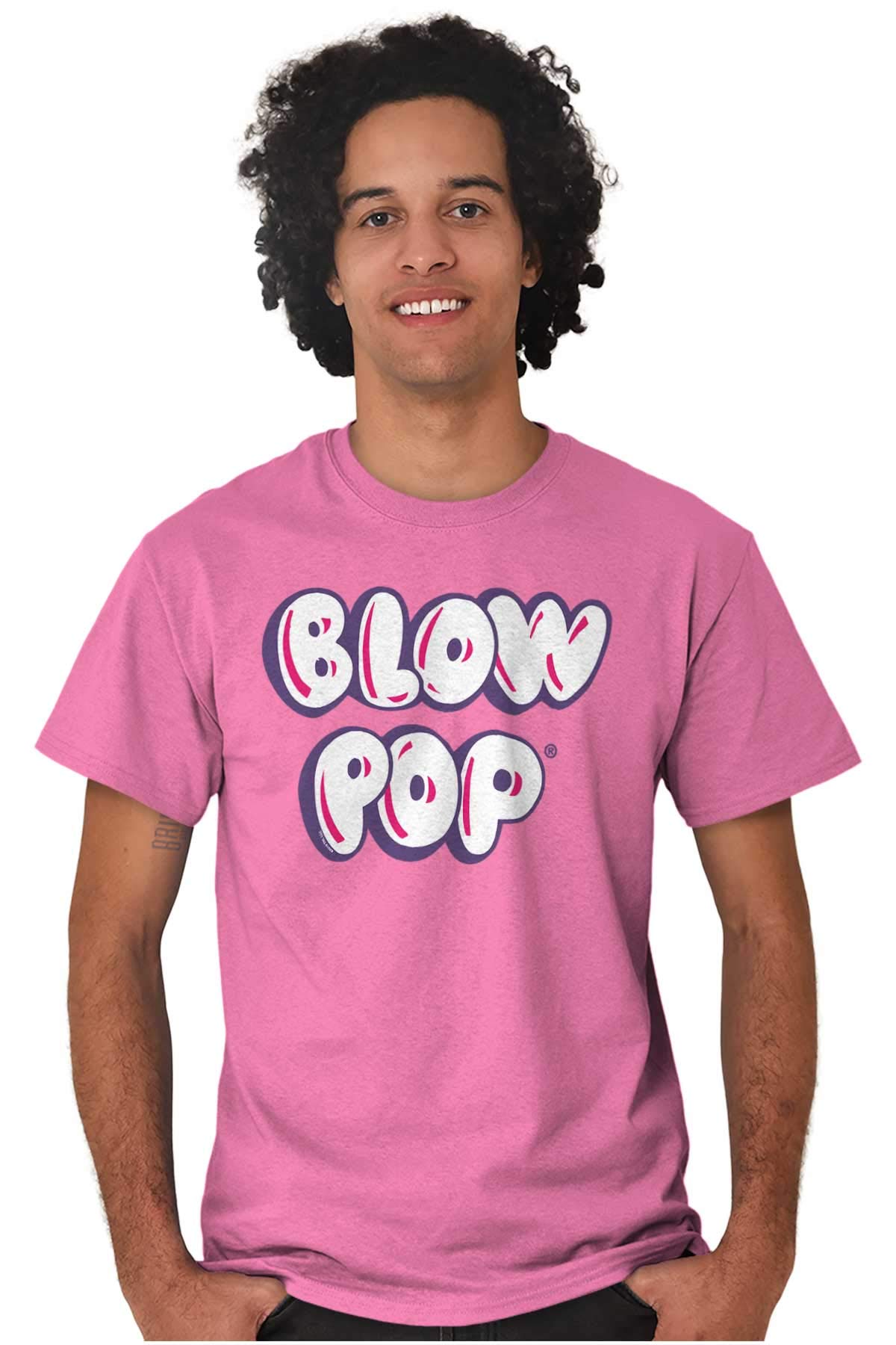 Vintage Candy Logo Blow Pop Graphic T-Shirt for Women - Retro Sweet Treat Design Casual Tee - Perfect for Parties, Gifts & Everyday Wear
