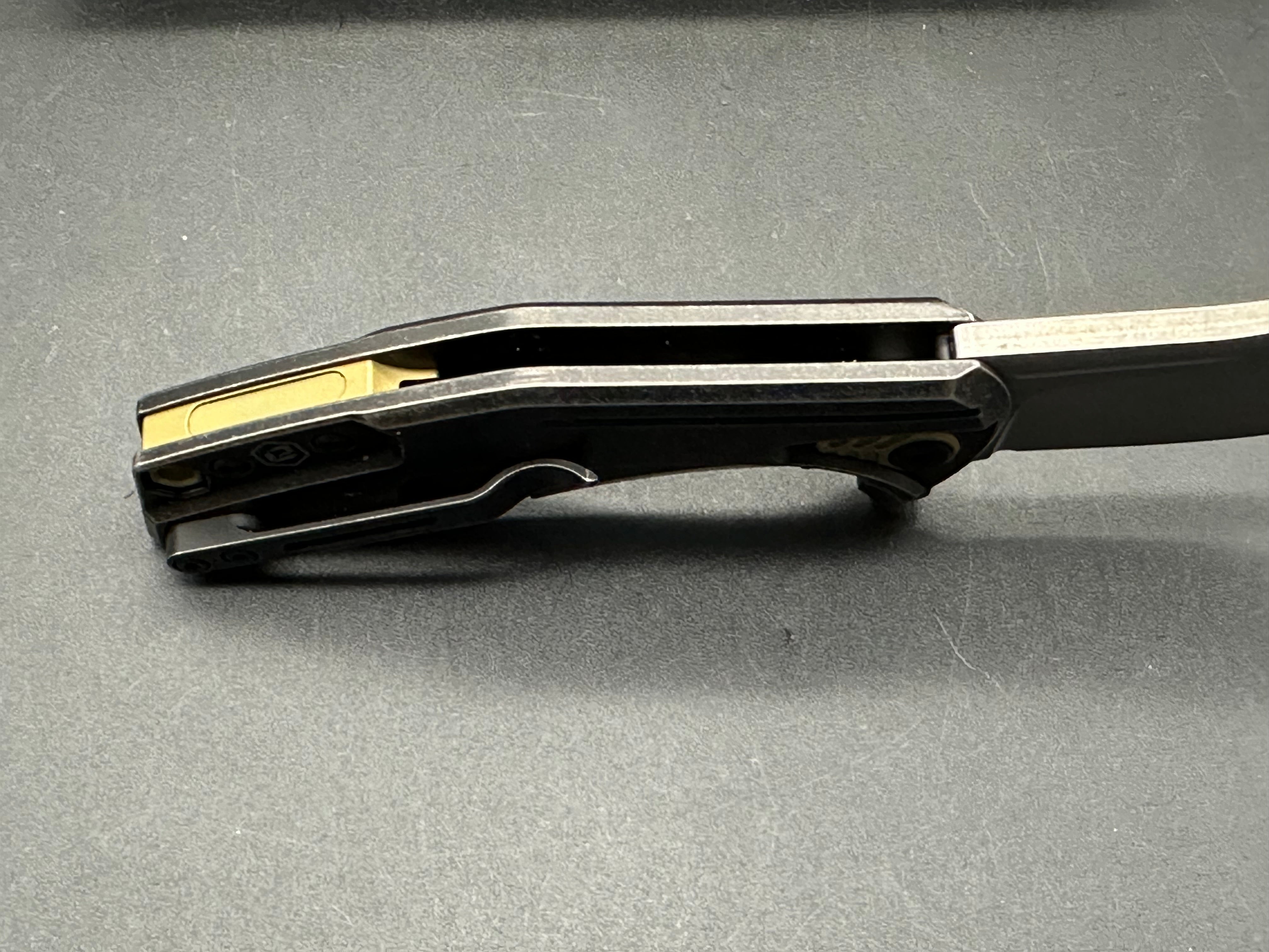 BRS E Volve Overwatch Frame Lock Folding Knife - Titanium Handle, 3.625