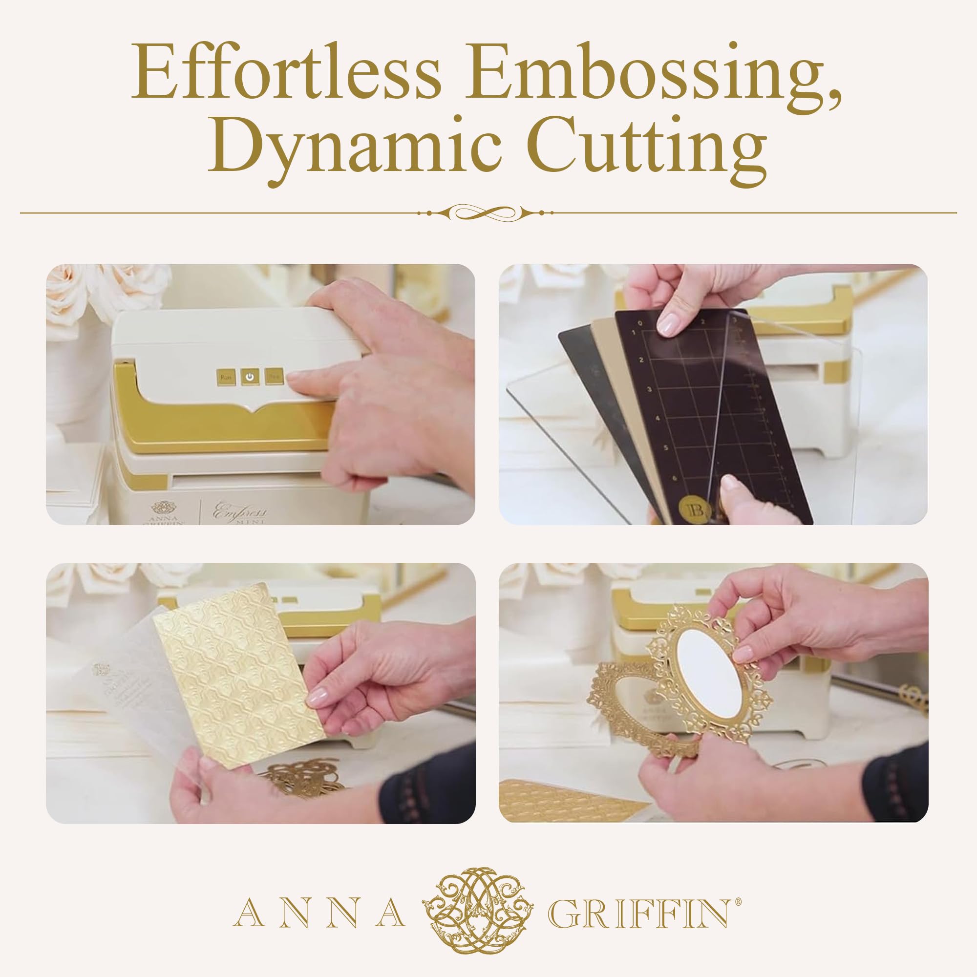 Anna Griffin Empress Mini Electric Die Cutting & Embossing Machine - Compact 7.5x4x4.5