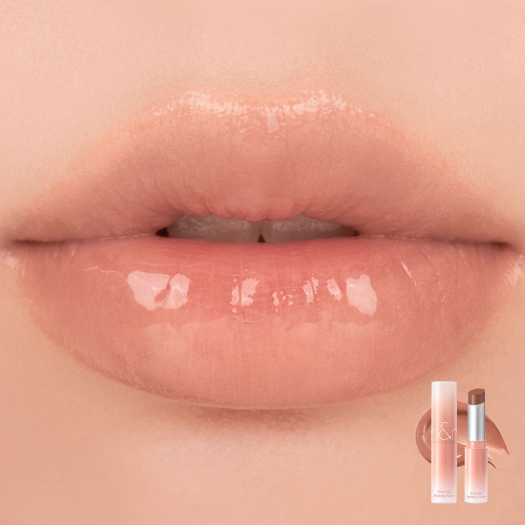 rom&nd Glasting Melting Balm - 11 Buffy Coral (3.5g) | Hydrating Tinted Lip Balm for Dry Lips | Perfect for Everyday Wear & Makeup Looks