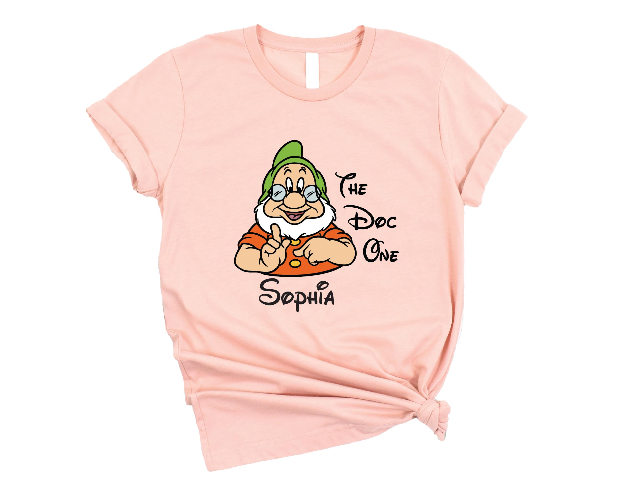 Custom Snow White & Seven Dwarfs T-Shirts - Personalized Cartoon Character Tees for Kids & Adults - Disney-Inspired Family Matching Outfits for Theme Parks & Cosplay