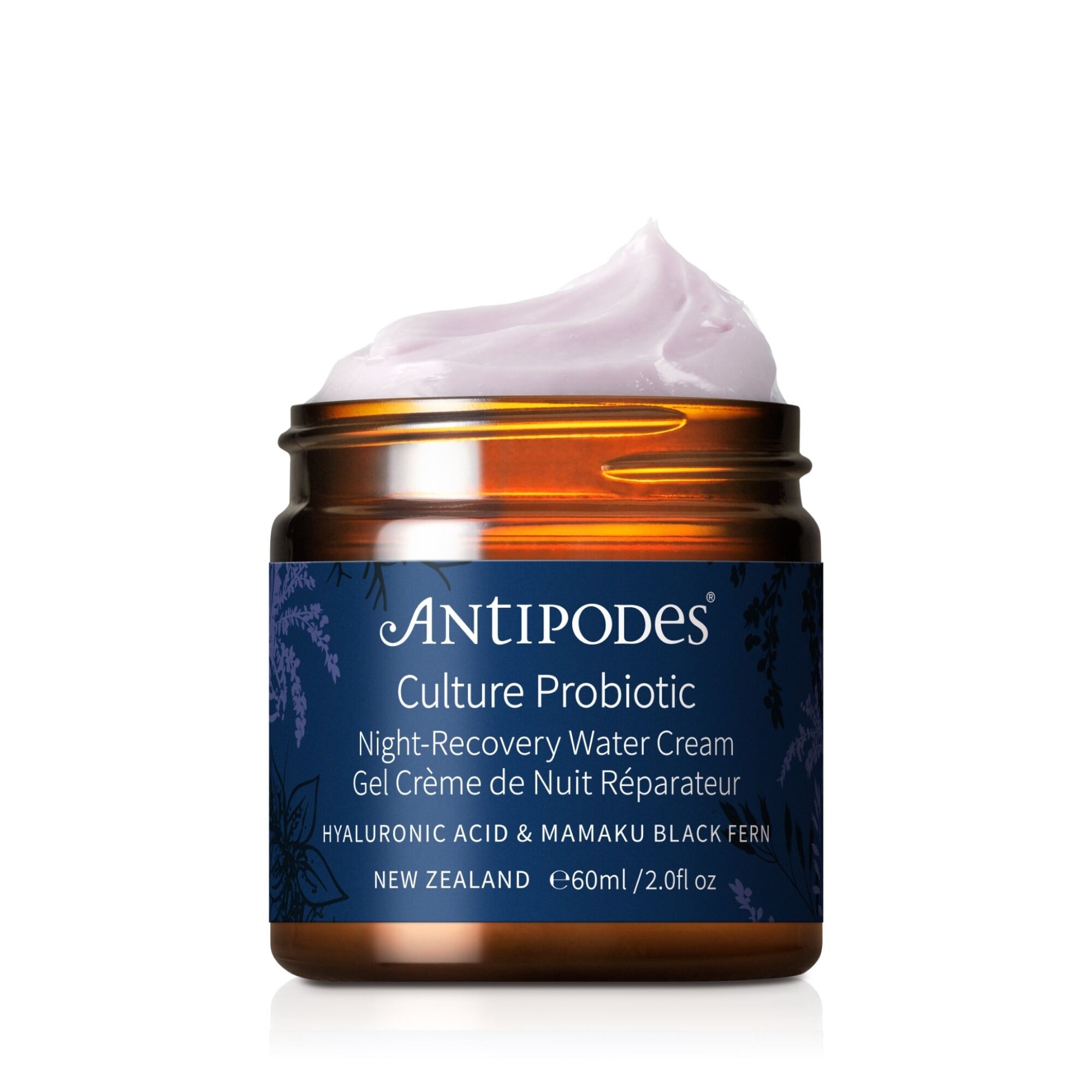Antipodes Culture Probiotic Night Recovery Water Cream 60ml | Hydrating & Anti-Aging Face Moisturizer | Perfect for Nighttime Skincare Routine