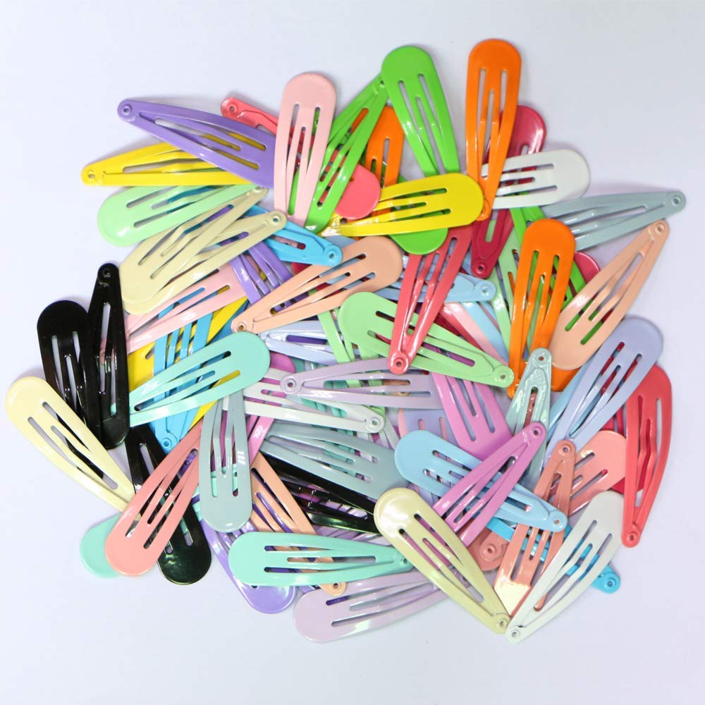 20 PCS Premium Snap Mini Hair Clips for Girls & Toddlers - Non-Slip Metal Hair Barrettes with Bows (30 Colors, 1.2 Inch) - Perfect for School, Parties & Daily Hair Styling