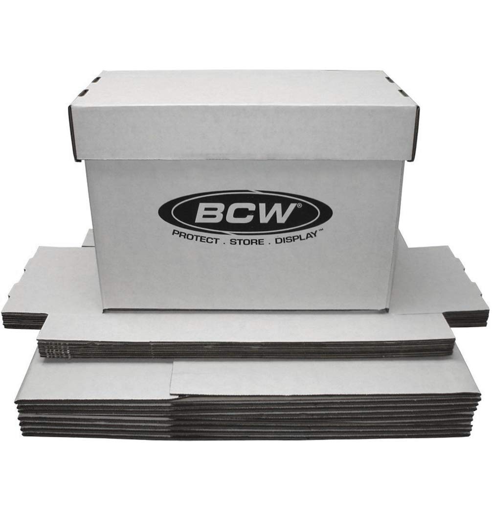BCW Short Comic Box - Holds 10 Comic Books | Durable Storage for Collectors & Comic Enthusiasts | Perfect for Home, Office, or Comic Shop Organization
