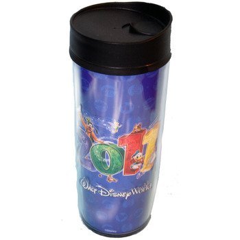 Disney World 2011 Collectible Travel Mug - Insulated Stainless Steel Coffee Cup with Lid - Perfect for Hot & Cold Drinks, Commuting, Office Use & Disney Fans Gift