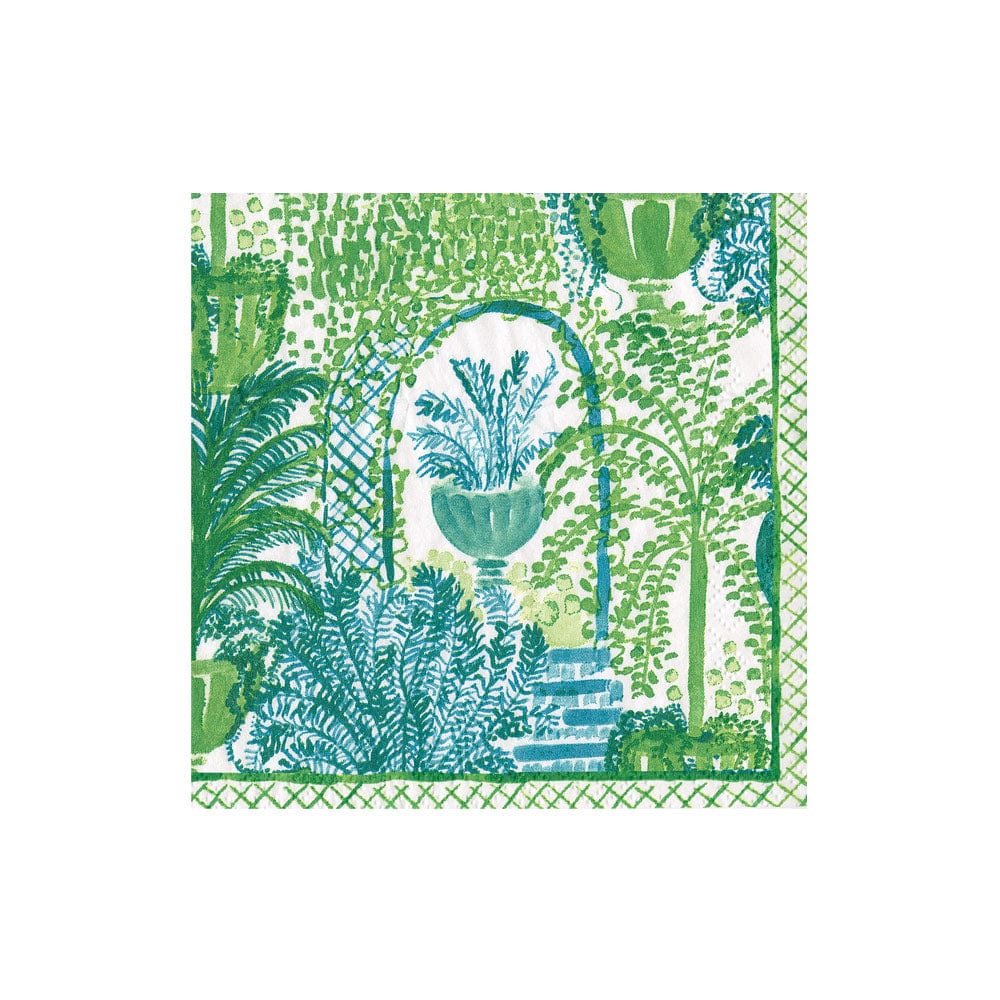 Elegant Garden Arbors Design Paper Cocktail Napkins - 50 Count, Premium Quality for Parties, Weddings & Outdoor Events - Perfect for Summer BBQs, Bridal Showers & Garden Celebrations