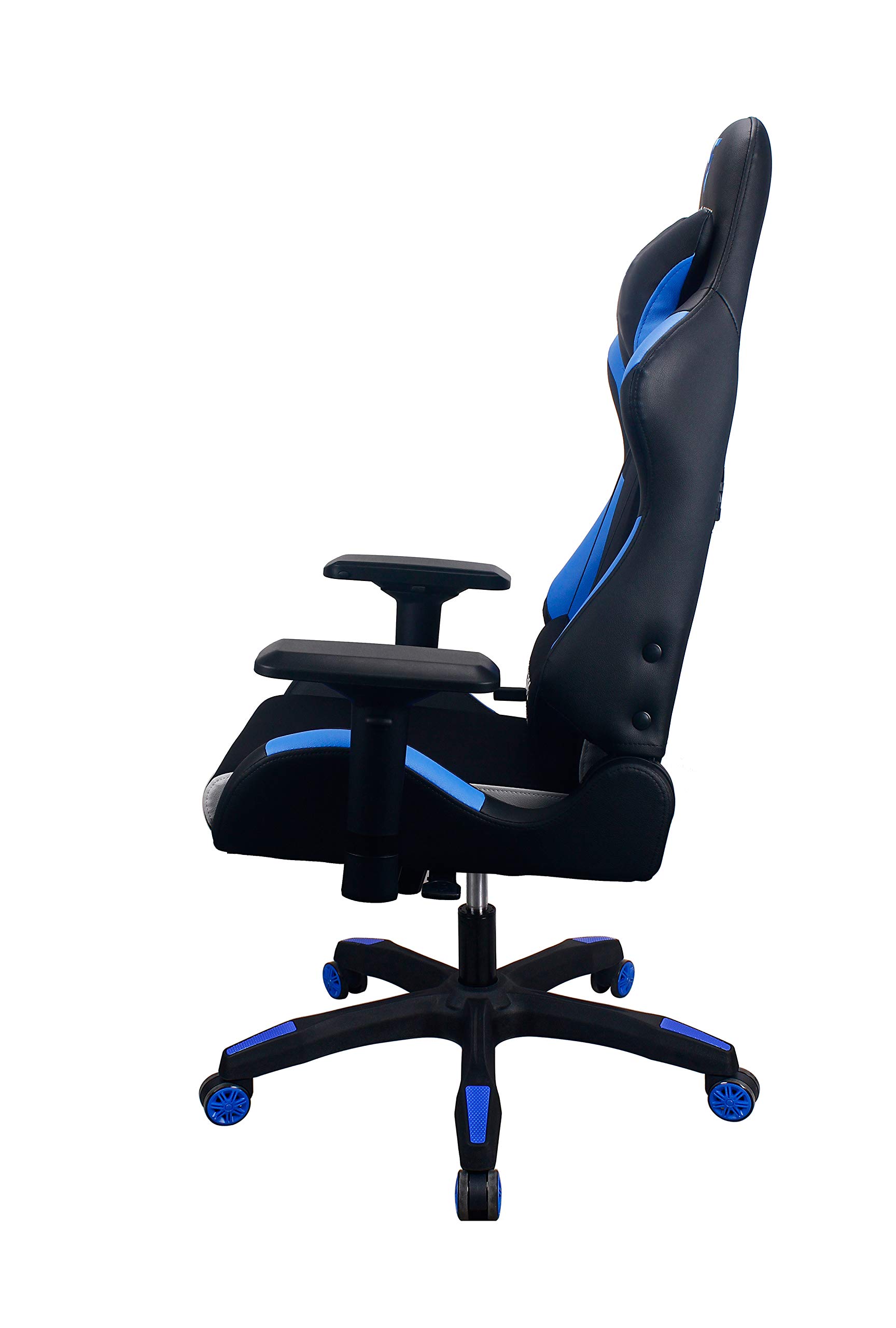 Energy Pro Series Gaming Chair - Ergonomic High-Back Racing Style with Outlast Technology, Adjustable 4D Armrests, Mesh & PU Leather, Lumbar Support & Headrest Pillow (Blue) - Perfect for PC Gaming, Office Work & Home Theater Seating