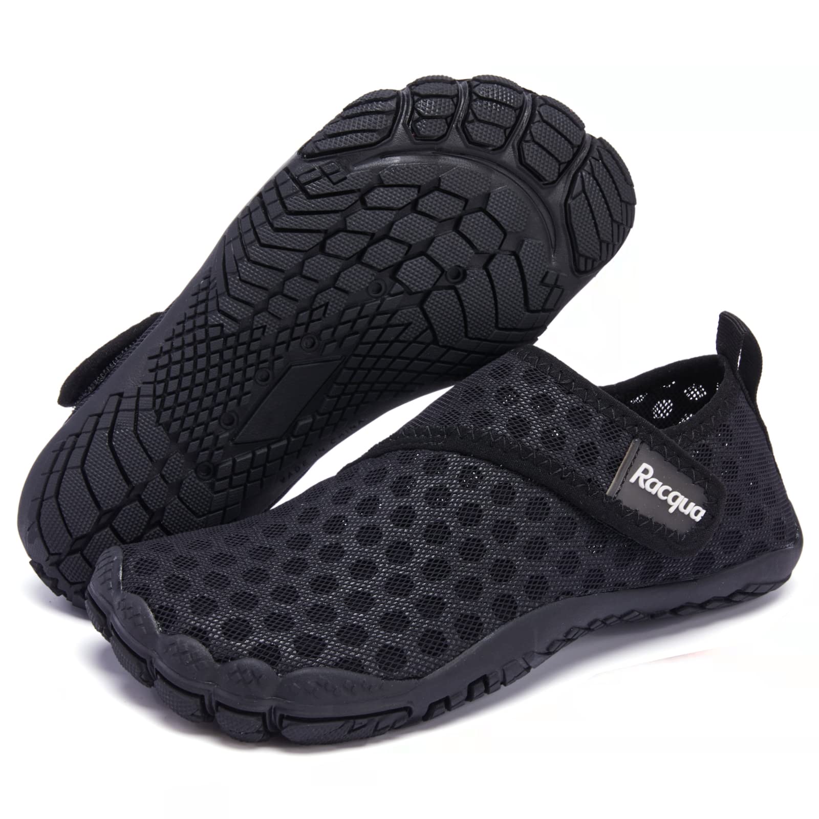 **Racqua Quick-Dry Kids Water Shoes for Boys & Girls - Lightweight Barefoot Swim Shoes for Pool, Beach & Sports (Toddler/Little Kid/Big Kid) - Perfect for Swimming, Beach Play & Water Activities**