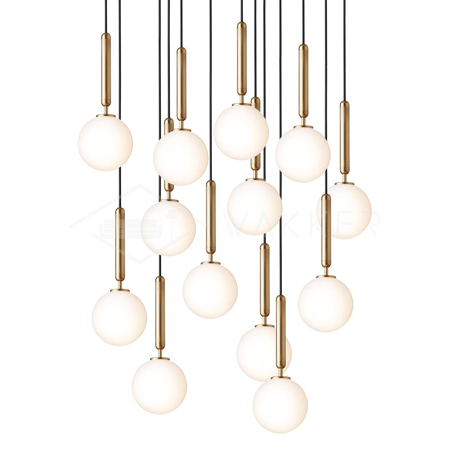 Modern Luminae Pendant Light - Adjustable Hanging Fixture for Kitchen Island, Dining Room & Bedroom - Energy Efficient LED Ceiling Light with Dimmable Function