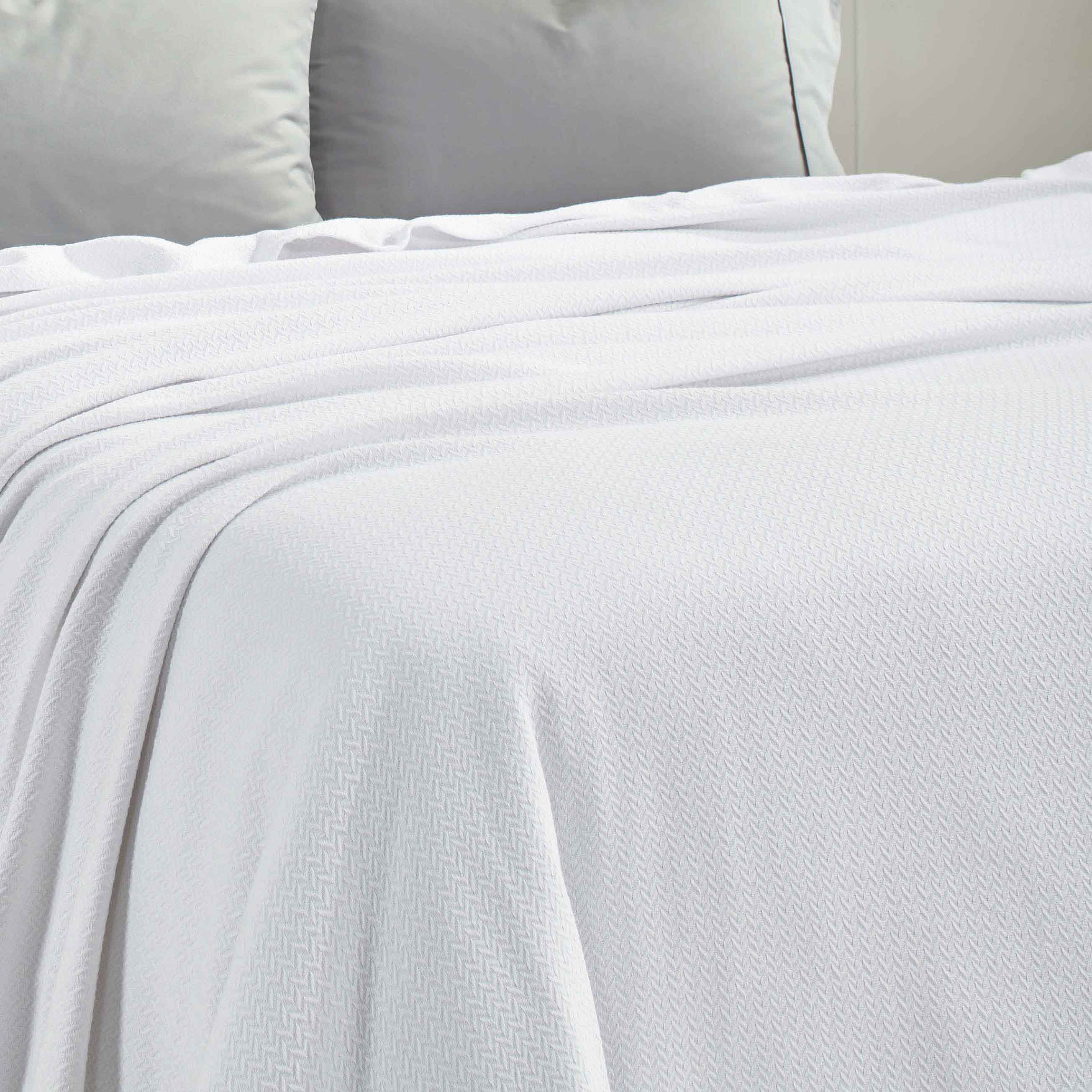 Premium Nobel Cotton Textured Chevron Lightweight Woven Blanket - Soft & Breathable Throw for Sofa, Bed, or Outdoor Picnics - Cozy Home Decor & Travel Companion