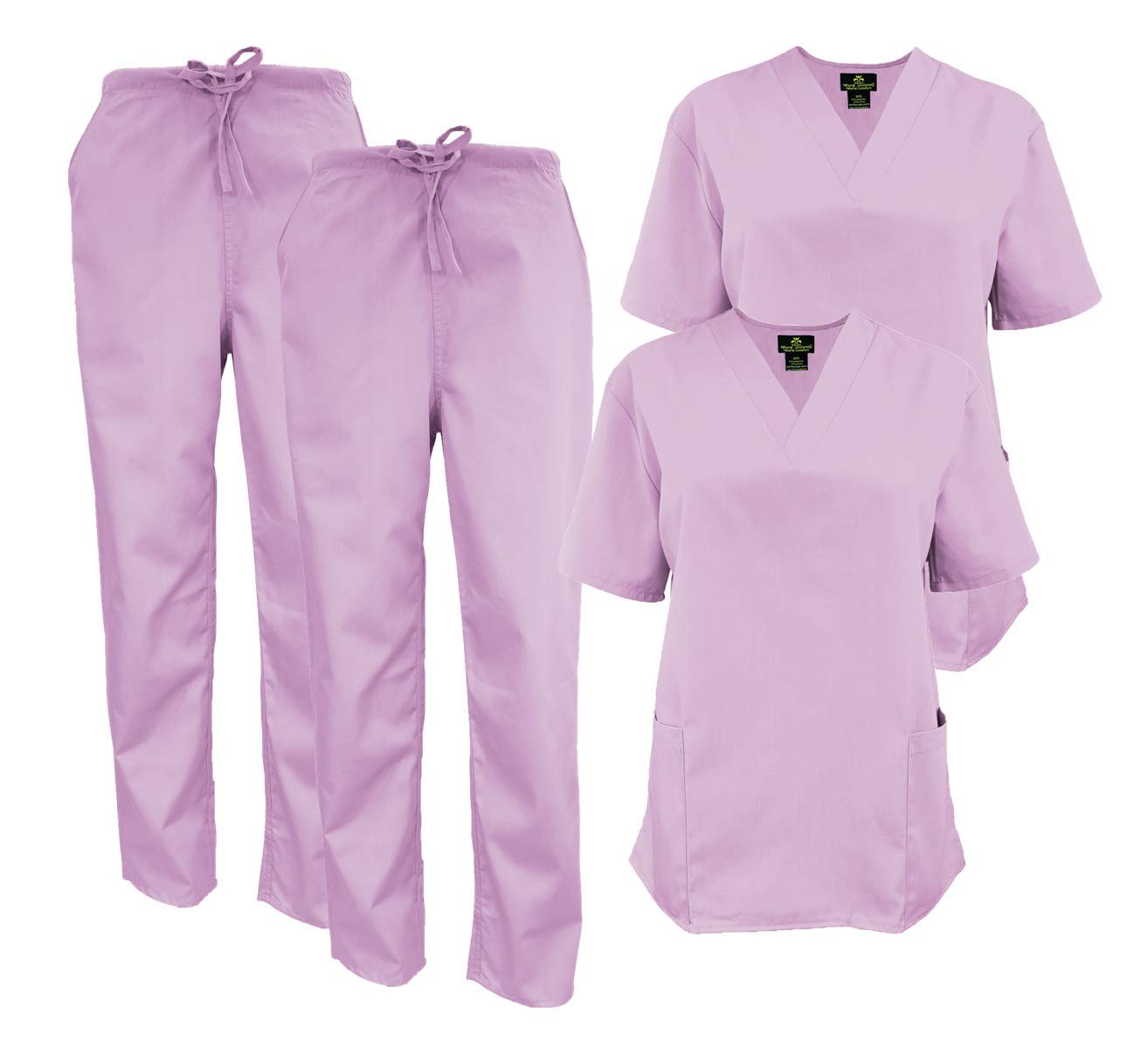 Premium Women's Medical Scrub Set - 2-Piece Comfortable Uniform Top & Pants for Nurses, Doctors & Healthcare Professionals | Breathable Fabric for Long Shifts & Hospital Work