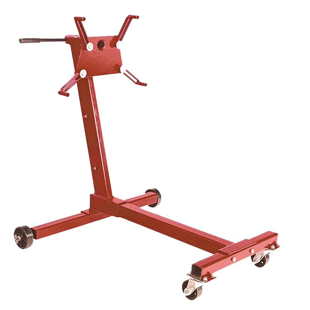 AFF 1/2 Ton (1000 lbs) Capacity Rotating Motor Engine Stand - Heavy Duty 360° Swivel Engine Holder for Automotive Repair, Engine Rebuilding & Maintenance in Garages & Workshops