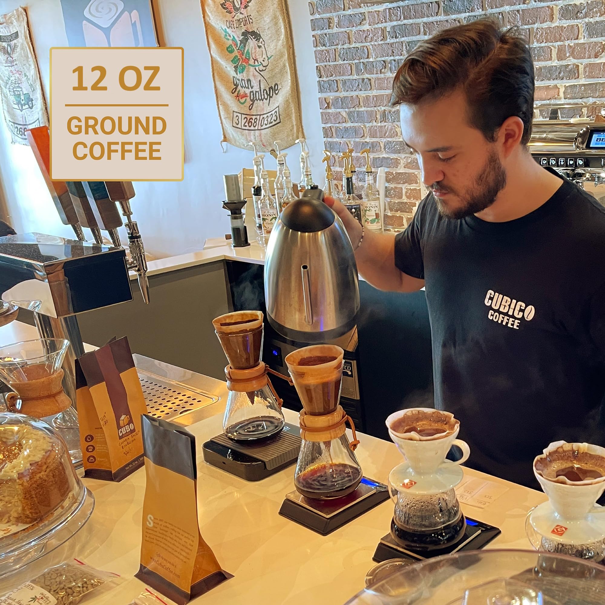 Premium Nicaragua Segovia Single Origin Ground Coffee - Fresh Roasted, 12 Ounce Bag | Rich & Smooth Flavor for Home Brewing, Office & Gifting | Cubico Coffee