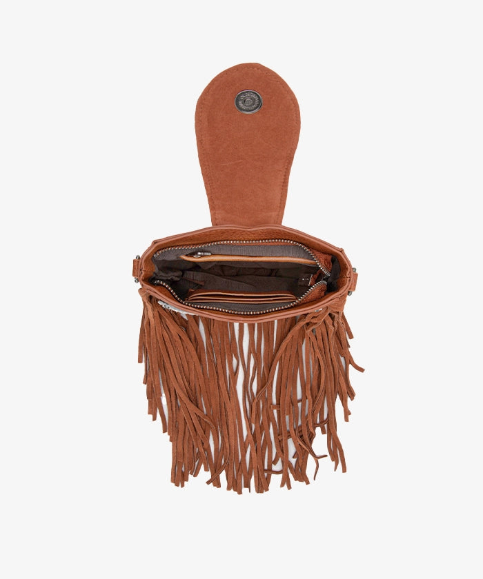 Trinity Ranch Genuine Hair-On Cowhide Fringe Crossbody Bag - Stylish Western Leather Purse for Women, Perfect for Country Concerts, Rodeos & Everyday Use
