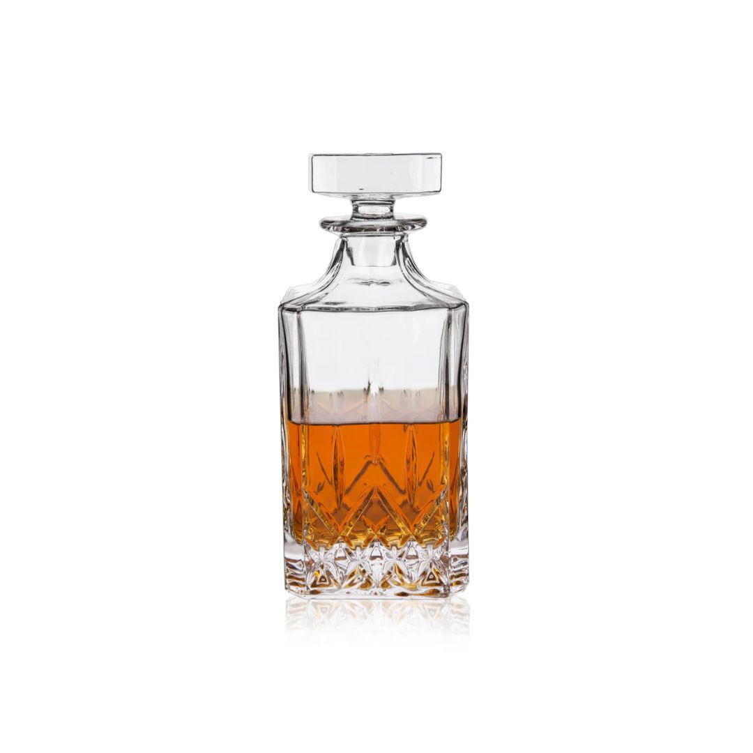 Premium Admiral Liquor Decanter Set - Elegant Glass Whiskey Decanter with Stopper - Perfect for Bourbon, Scotch, Rum & Wine - Ideal for Home Bars, Gifting & Entertaining