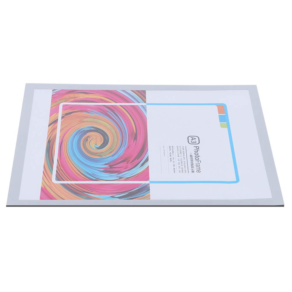 A3 PVC Magnetic Business License Frame - Durable Wall Mount Document Holder for Office, Store & Home Use - Perfect for Displaying Certificates, Notices & Posters