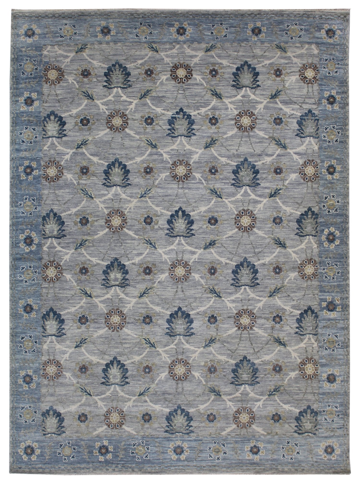 Handwoven Traditional Area Rug - Authentic Arts & Crafts Design J62162 - Perfect for Living Room, Bedroom & Home Decor
