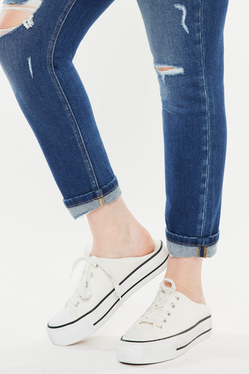Carly High Rise Ankle Skinny Jeans for Women - Plus Size Stretch Denim Pants - Comfortable & Flattering Fit for Casual Wear and Night Out