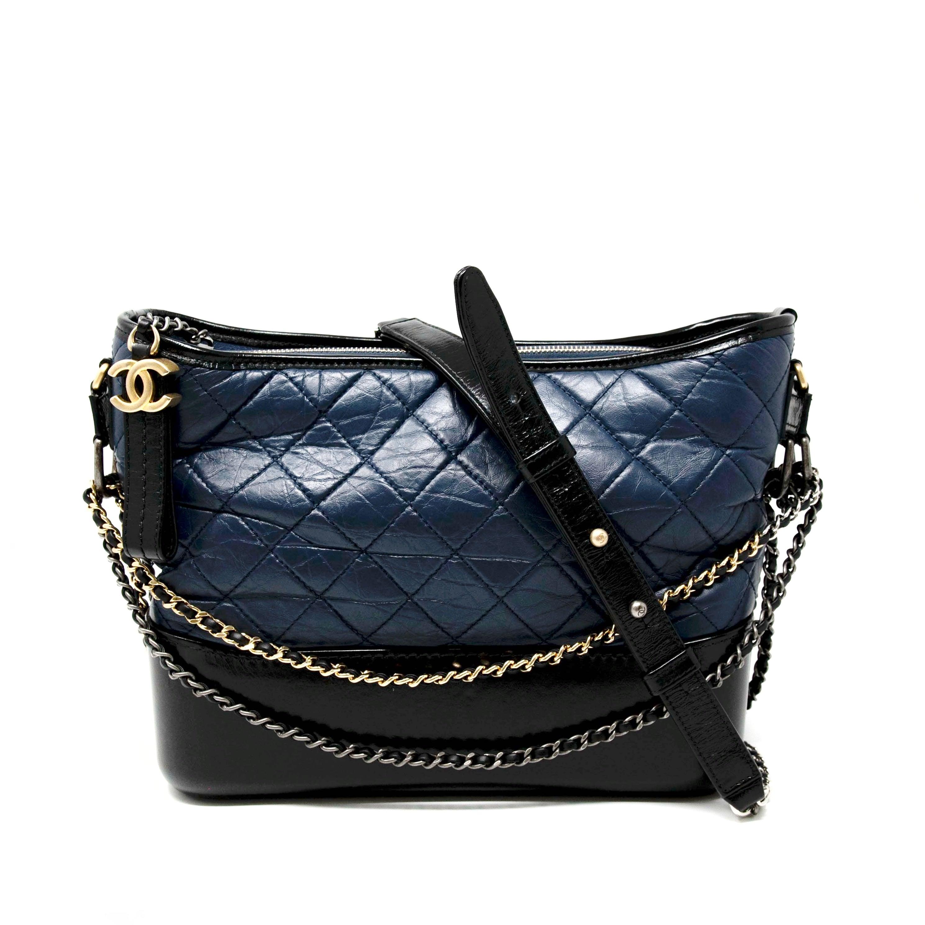 Chanel Navy Blue Medium Gabrielle Hobo Bag - Luxury Designer Handbag for Women | Perfect for Work, Travel & Everyday Use