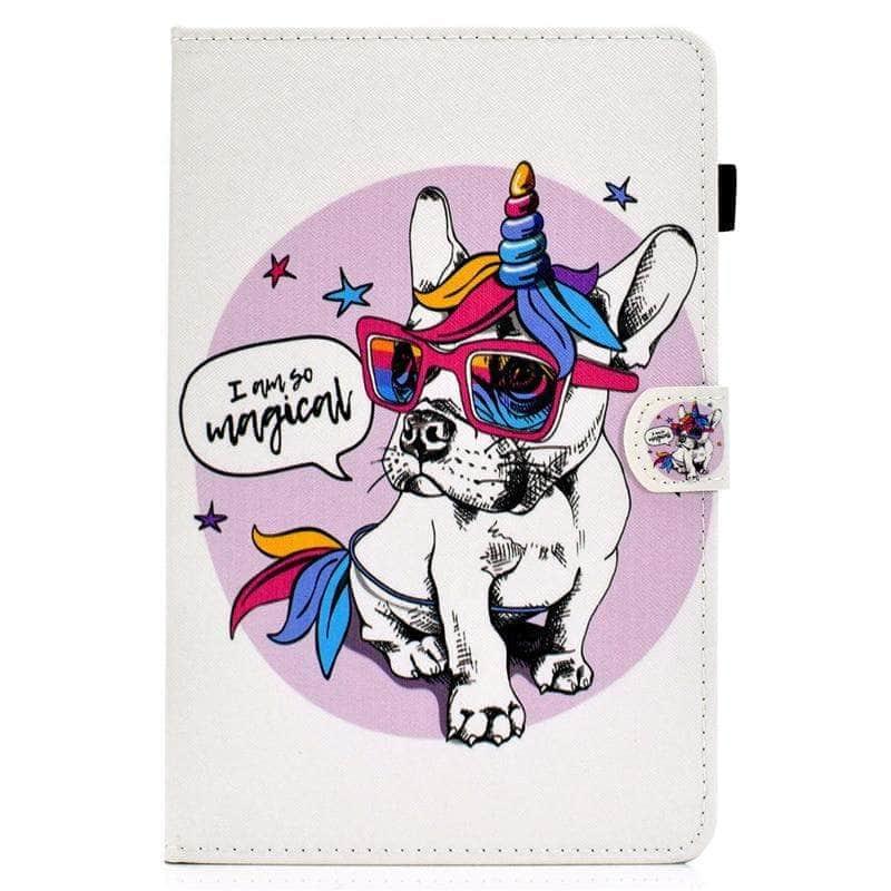 Apple iPad Air 4 (2020) 10.9-inch Leather Stand Case with Dog Design - Perfect for Work, Study & Entertainment