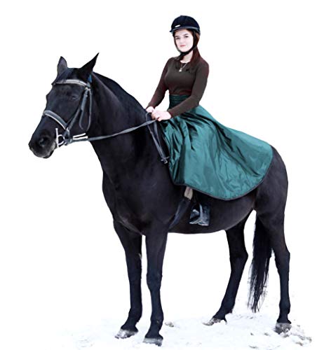 Women's Equestrian Winter Long Riding Skirt - Warm & Comfortable Horse Riding Apparel for Girls - Perfect for Cold Weather Riding & Outdoor Equestrian Activities