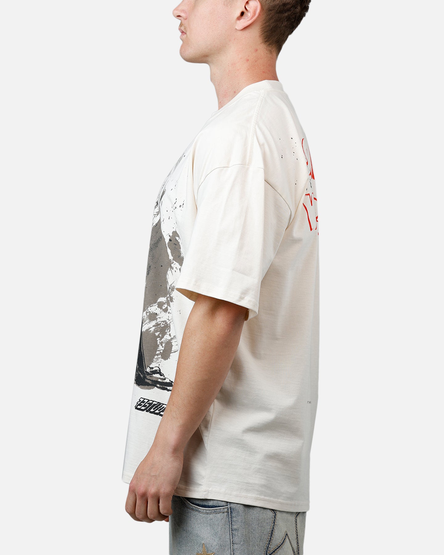 Star Wars The Last Jedi Vintage T-Shirt - Takumi 73 Studio Off White - Perfect for Cosplay, Movie Nights & Fan Gifts