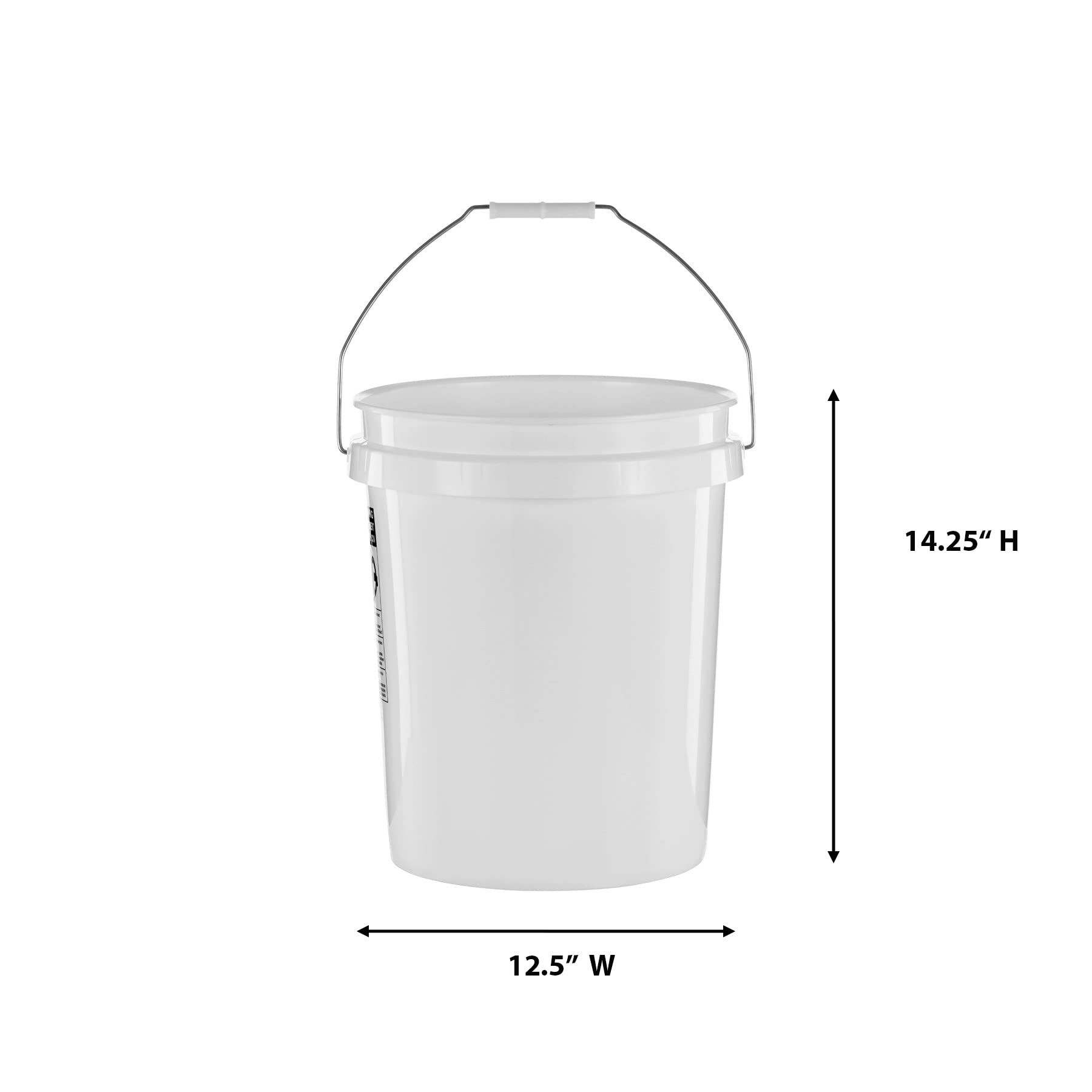 United Solutions 5 Gallon Buckets - 3 Pack, Heavy Duty BPA-Free for Home & Job Use