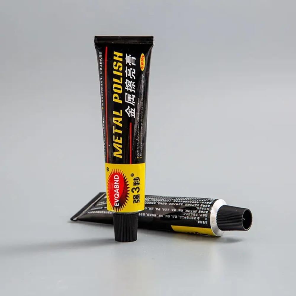Premium Metal Polish & Grinding Paste for Stainless Steel & Auto Detailing - Professional Metal Surface Restoration, Car Buffing & Jewelry Polishing Compound - Ideal for Automotive, Kitchenware & DIY Metalworking Projects