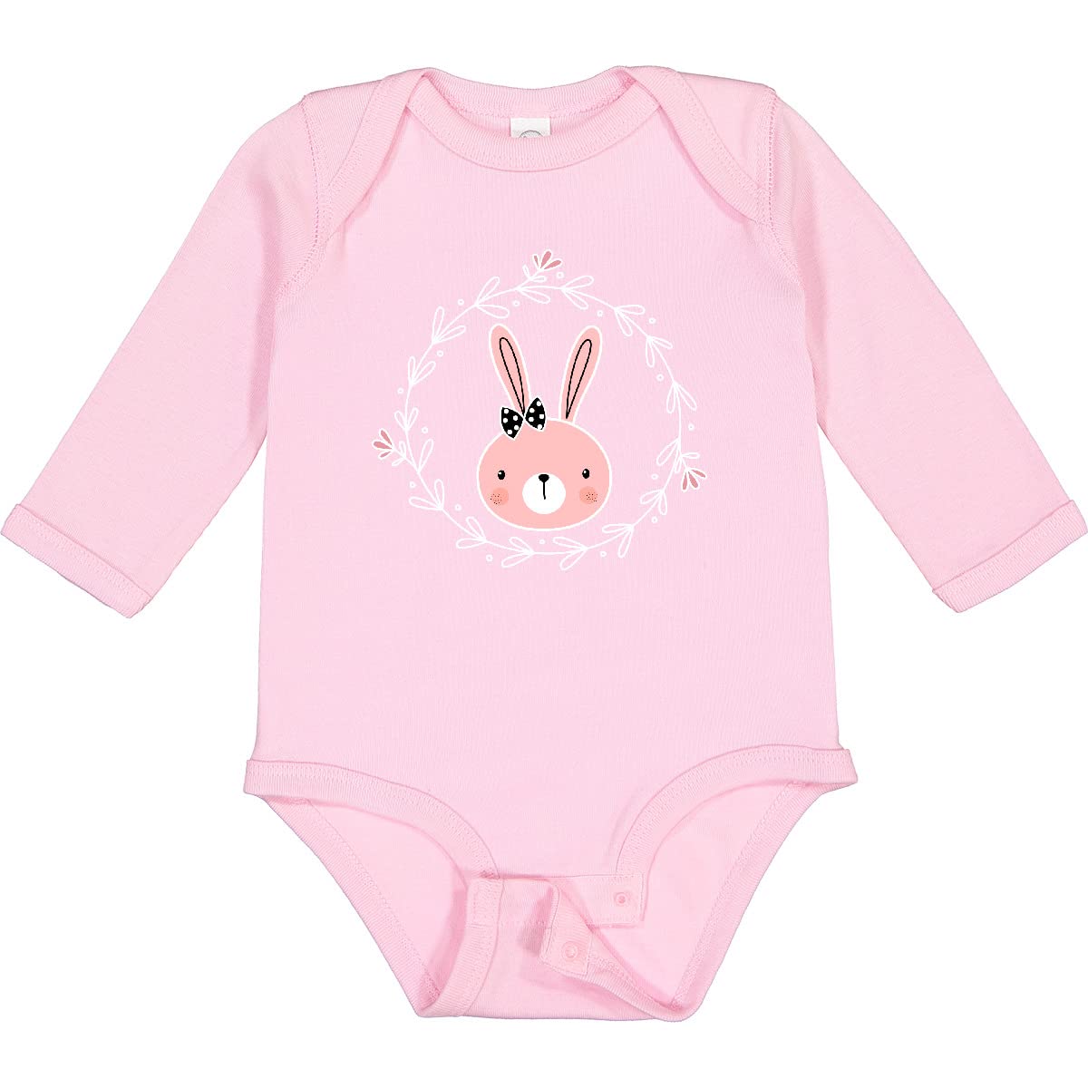 Inktastic Easter Bunny Girls Outfit - Long Sleeve Creeper Baby Romper - Cute Easter Outfit for Girls - Perfect for Easter Photos, Egg Hunts & Spring Celebrations