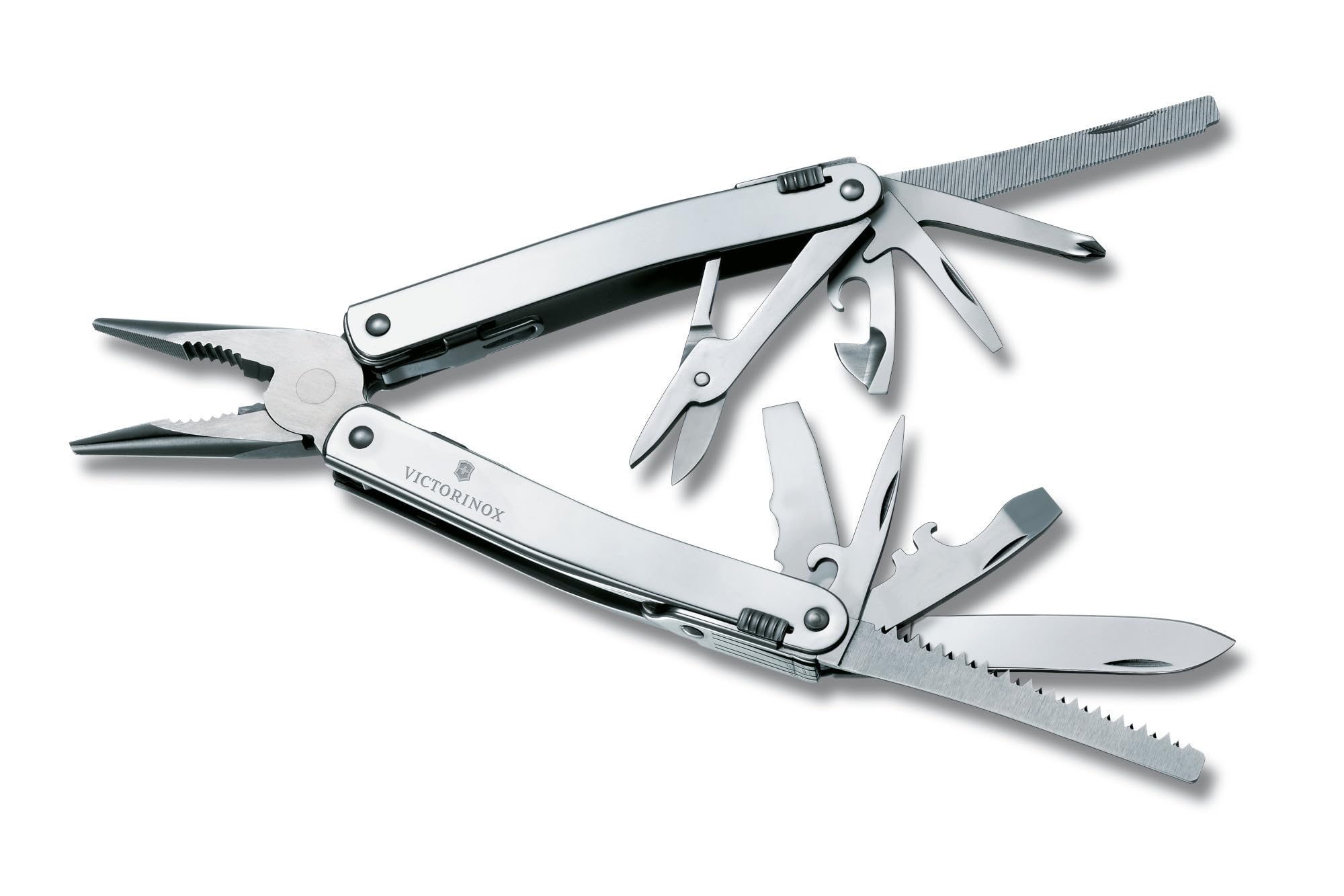 Victorinox Swiss Tool Spirit X Swiss Army Knife - 24-in-1 Multitool with Large Blade, Pliers & Wire Cutter | Premium Swiss-Made Survival Gear for Camping, Hiking & Outdoor Adventures (Includes Nylon Pouch)