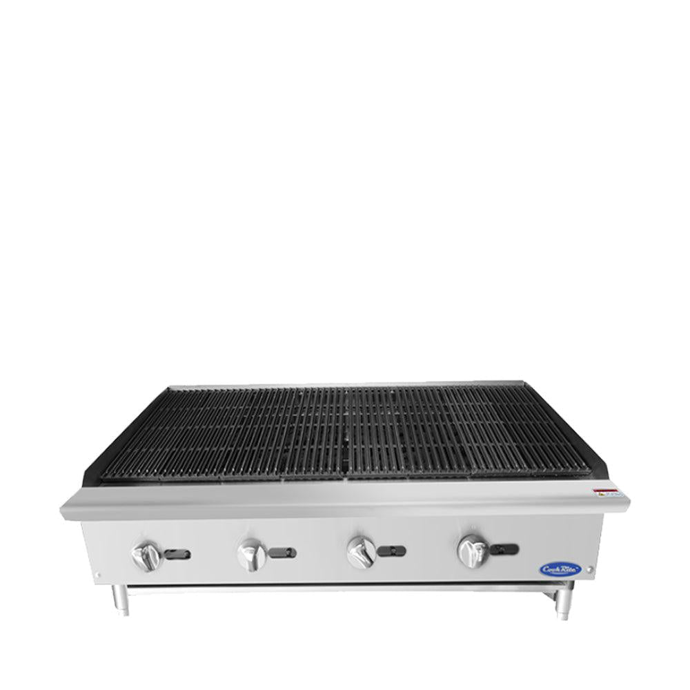 Atosa ATRC 48 Heavy Duty Commercial Countertop Radiant Gas Broiler - 140,000 BTU High Power for Restaurants, Catering & Fast Food Kitchens