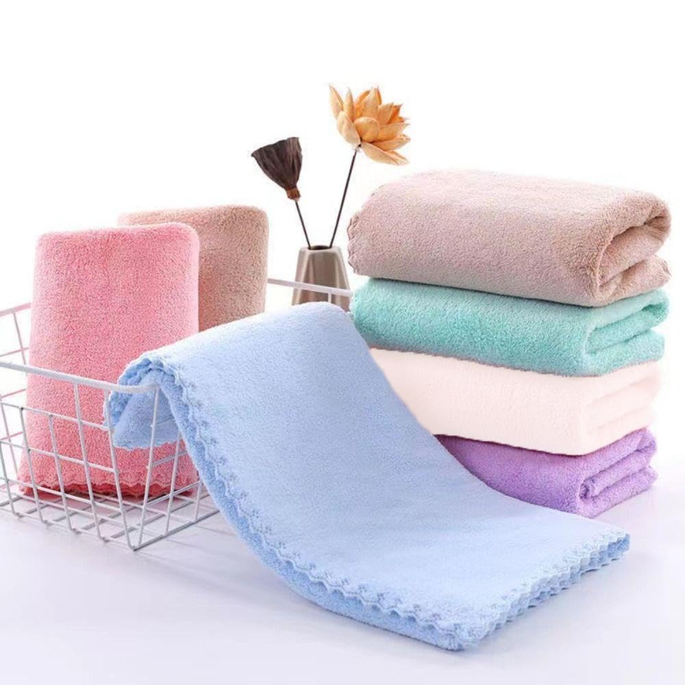 Reusable Face Towels - 6 Pack Soft Microfiber Face Cloths for Gentle Cleansing, Makeup Removal & Skincare | Eco-Friendly Washable Facial Towels for Daily Beauty Routine, Travel & Spa Use