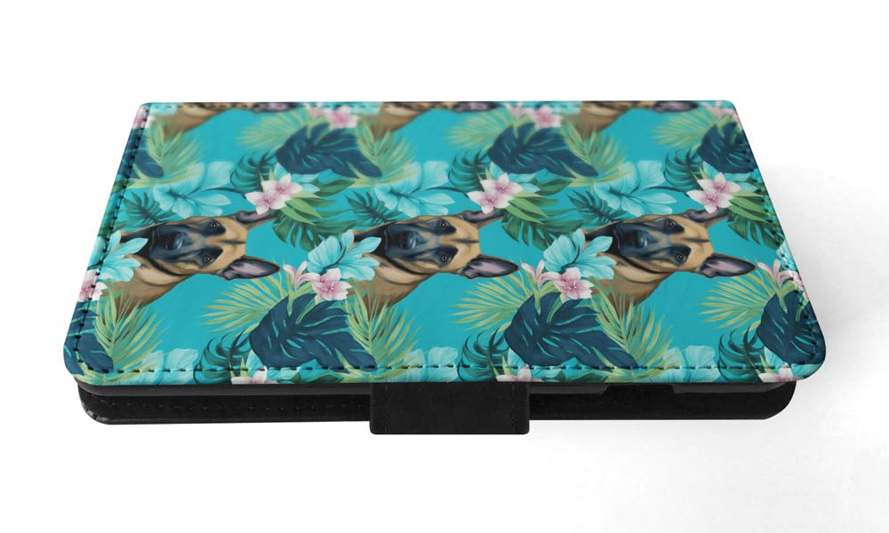 Cute Malinois Puppy Dog Pattern Faux Leather Flip Wallet Phone Case for Apple iPhone 11 Pro - Perfect for Pet Lovers & Everyday Use