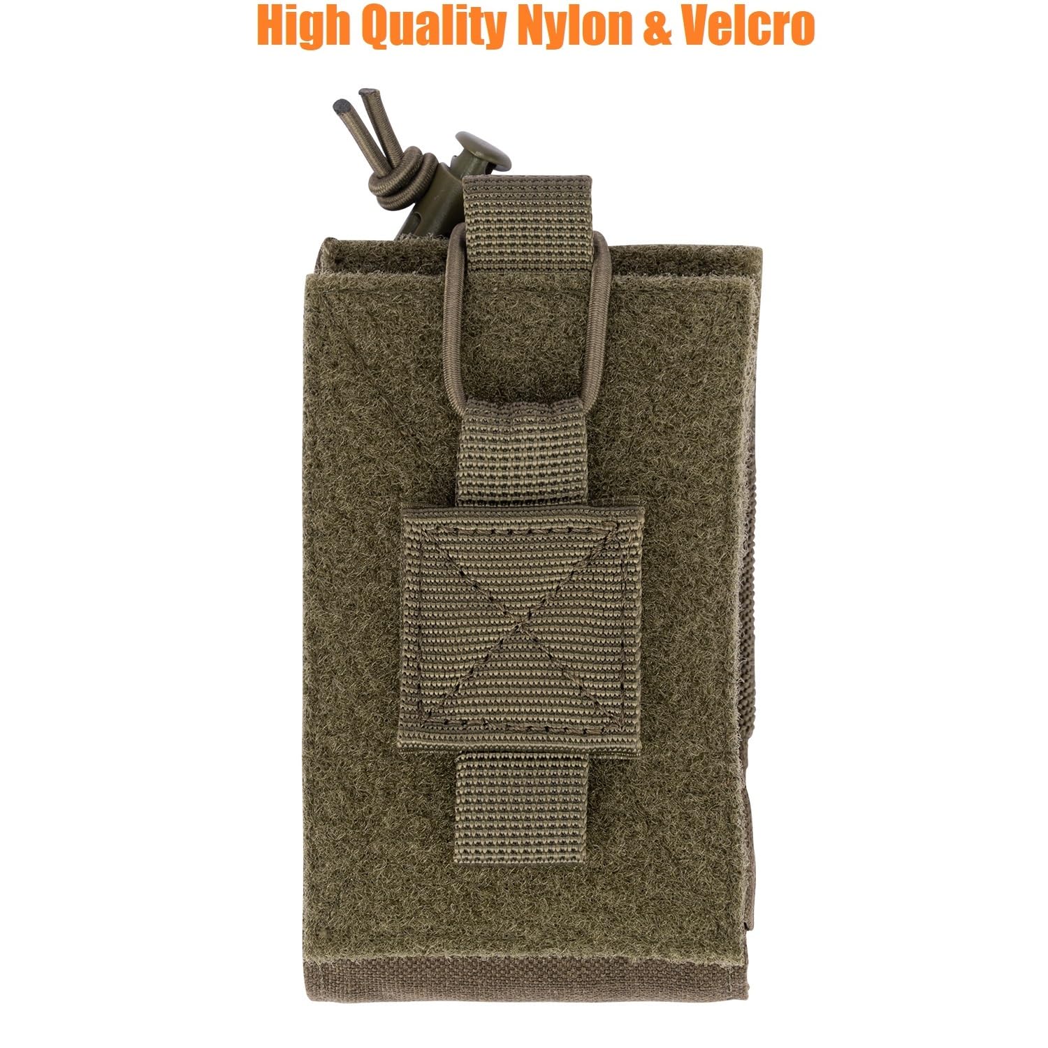 Tactical MOLLE Radio Pouch & Magazine Holder - Adjustable Walkie Talkie Holster for Duty Belt, 5.56mm & 7.62mm Rifle Mag Carrier - Durable Nylon Case for Police, Security, Rescue Teams - Perfect for Outdoor Adventures, Hunting & Emergency Operations