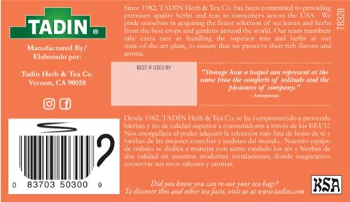 Tadin Organic Shavegrass Tea (Horsetail Tea) - 24 Caffeine-Free Herbal Tea Bags per Box, Pack of 6 | Natural Detox & Wellness Tea for Relaxation, Skin Health & Urinary Support - Perfect for Morning Rituals & Evening Wind-Down