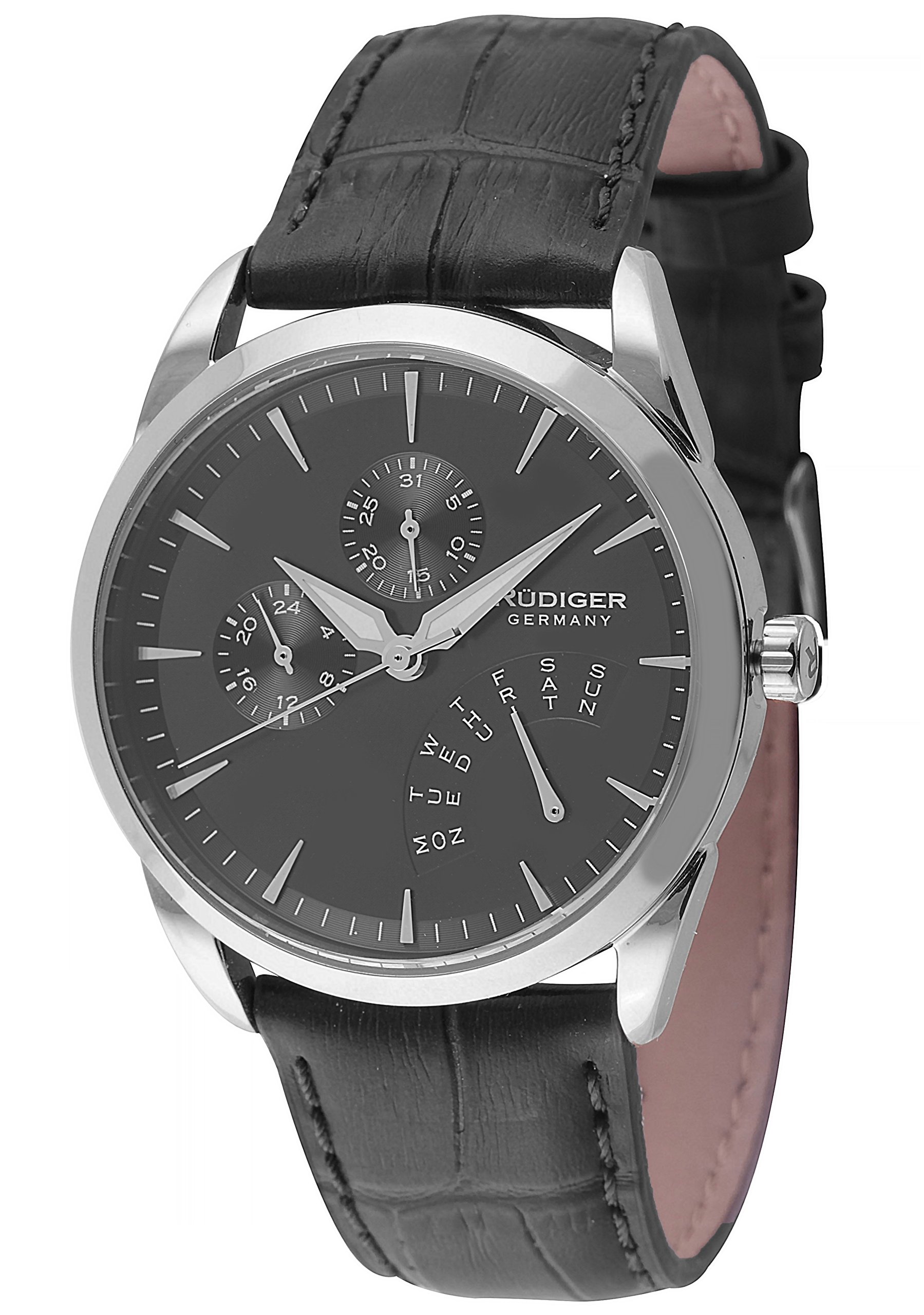 Rudiger Men's Hamelin Analog Quartz Watch - Stylish Casual & Dress Timepiece for Business, Office, and Everyday Wear